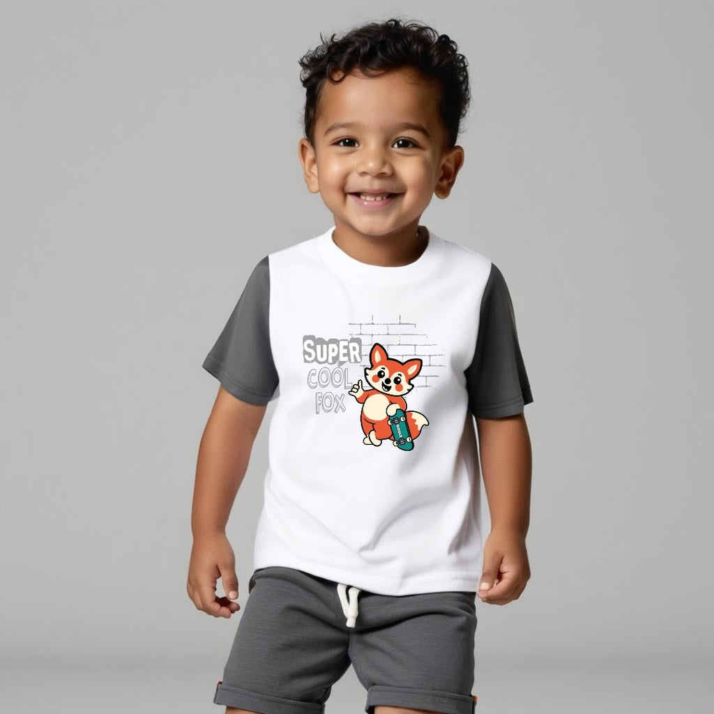 Super Cool Fox Kids' T-Shirt – Fun, Trendy & Comfortable Wear