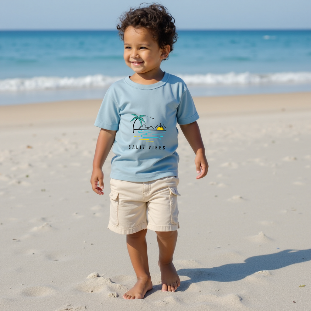 Salt Vibes Kids' T-Shirt – Cool, Comfy & Stylish Casual Wear