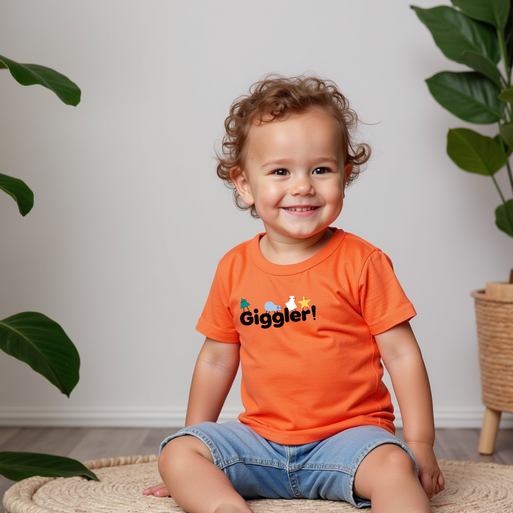 Giggler Kids' T-Shirt – Cute, Fun & Cozy Everyday Wear